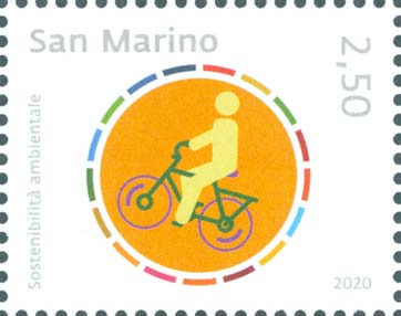 Sostenibilità ambientale - Bicicletta stilizzata