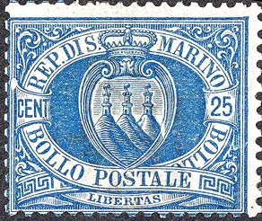 Chiffre und Wappen in einem ovalen Rahmen