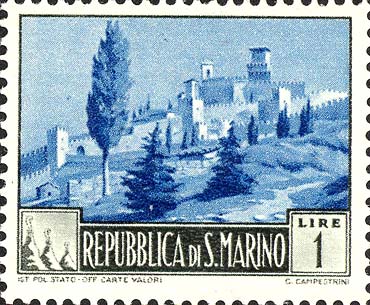 Landschaften - Guaita - Mauer und Turm