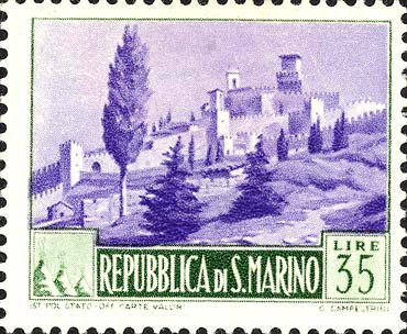 Landschaften - Guaita - Mauer und Turm