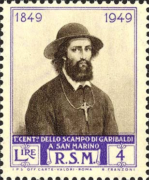 Hundertjähriges Jubiläum von Garibaldis Rückzug nach San Marino - Ugo Bassi