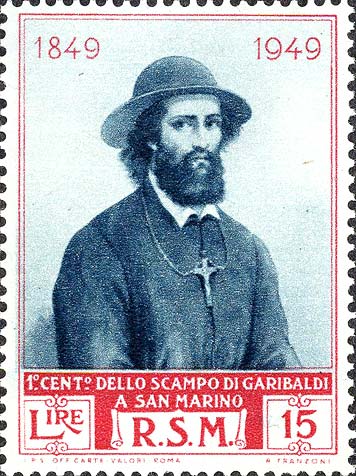 Hundertjähriges Jubiläum von Garibaldis Rückzug nach San Marino - Ugo Bassi