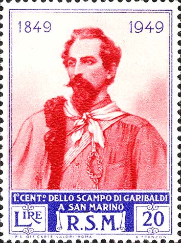 Hundertjähriges Jubiläum von Garibaldis Rückzug nach San Marino - Francesco Nullo