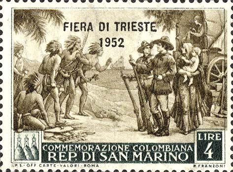 Messe in Triest - Indianer und Kolonisatoren