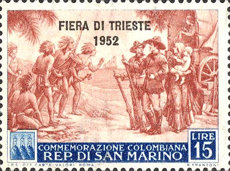 Messe in Triest - Indianer und Kolonisatoren