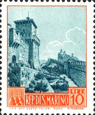 Ansichten von San Marino - Guaita - Turm