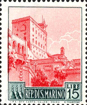 Ansichten von San Marino - Regierungspalast
