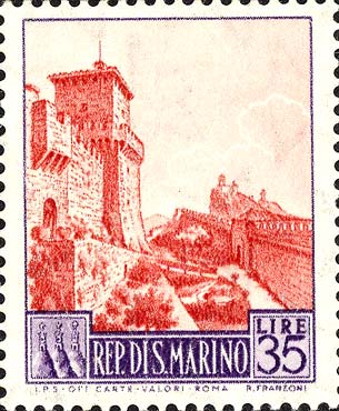 Ansichten von San Marino - Guaita - Turm