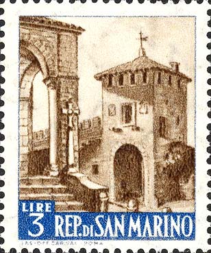 Ansichten von San Marino - Stadttor