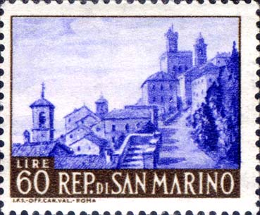 Ansichten von San Marino - Blick auf San Marino