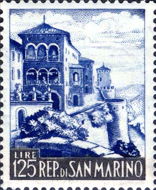 Ansichten von San Marino - Südliche Bastionen
