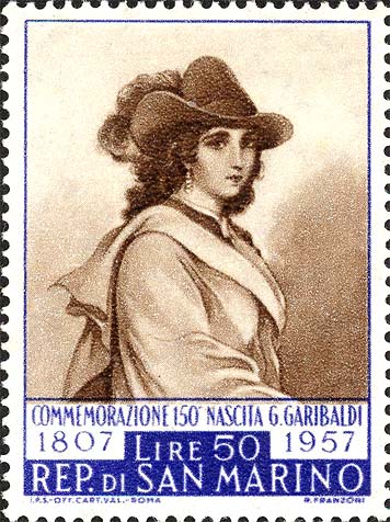 150. Jahrestag von Garibaldis Geburt - Anita Garibaldi