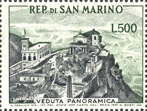 Blick auf San Marino