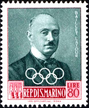 Offizielle des Internationalen Olympischen Komitees - Henri de Baillet - Latour