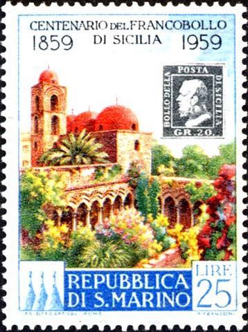 Hundertjähriges Jubiläum der sizilianischen Briefmarken - S.Giovanni, Palermo