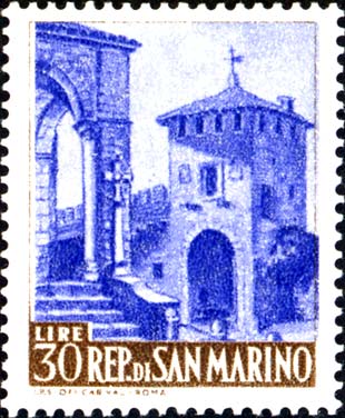 Ansichten von San Marino - Stadttor