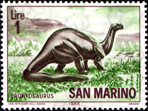 prähistorische Tiere - Brontosaurus