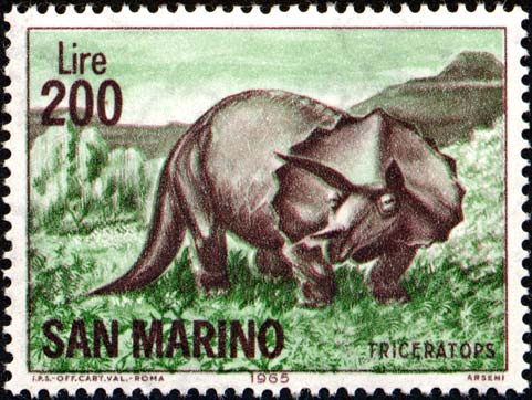 prähistorische Tiere - Triceratops