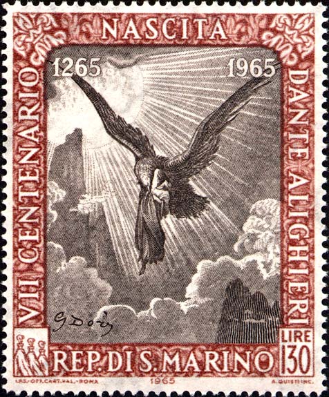 7. Jahrhundertfeier der Geburt von Dante Alighieri - Fegefeuer