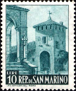 Ansichten von San Marino - Stadttor