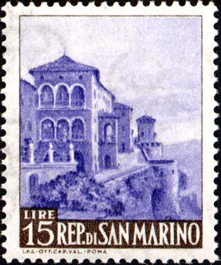 Ansichten von San Marino - Südliche Bastionen