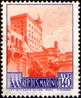 Ansichten von San Marino - Regierungspalast