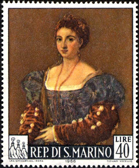 Tiziano Vecellio - Porträt der Schönen