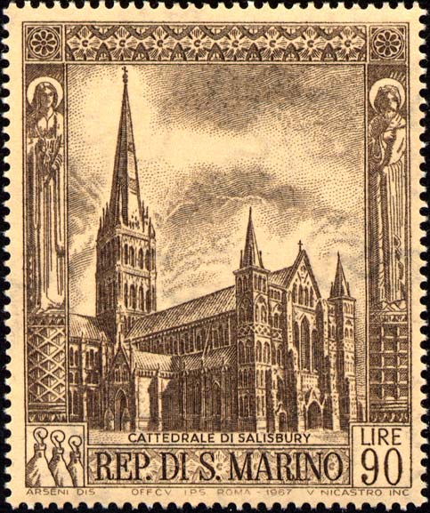 gotische Kathedralen - Kathedrale von Salisbury