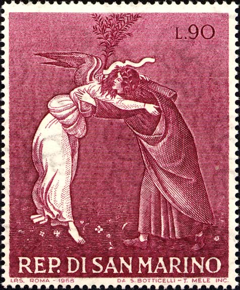 Weihnachten - Mystische Geburt Christi, ein Werk von Botticelli