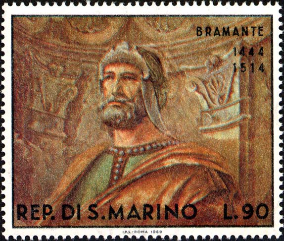 Bramante - Mann mit Waffen, Gemälde von Bramante