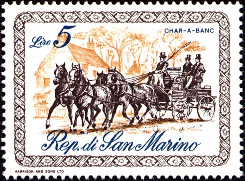 Kutschen aus dem 19. Jahrhundert - Char - a - banc