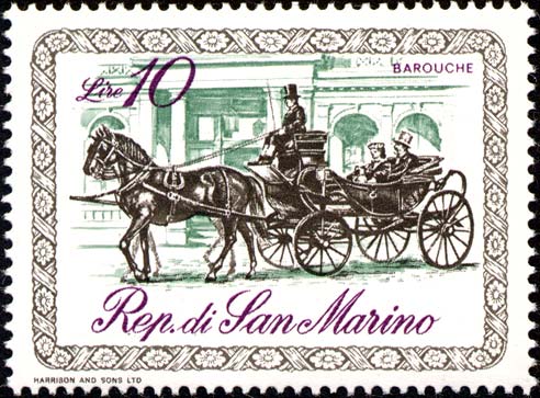 Kutschen aus dem 19. Jahrhundert - Barouche