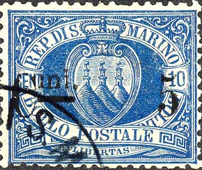 Freimarken: mit lokalem Aufdruck - Landeswappen