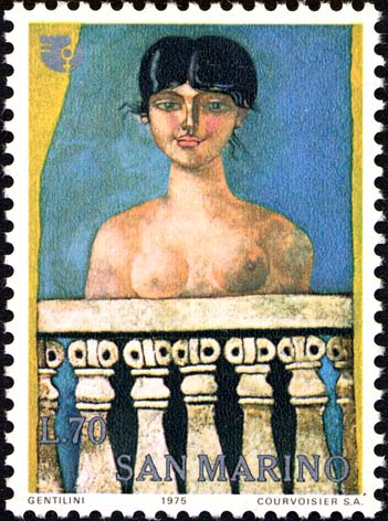 Anno internazionale della donna - Dipinto di F.Gentilini