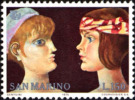 Anno internazionale della donna - Dipinto di F.Gentilini