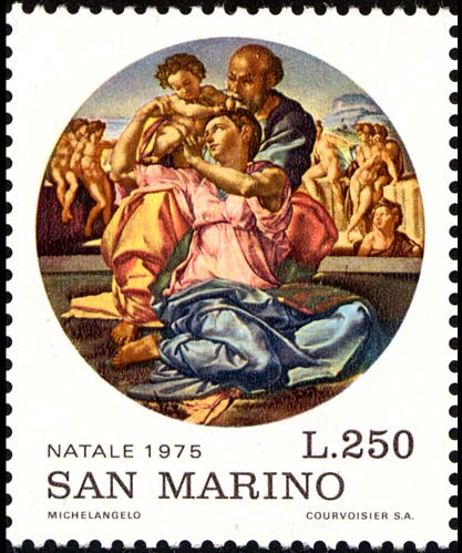 Natale - Madonna Doni, opera di Michelangelo
