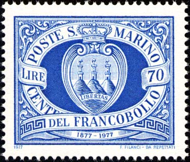 Centenario dei primi francobolli di San Marino