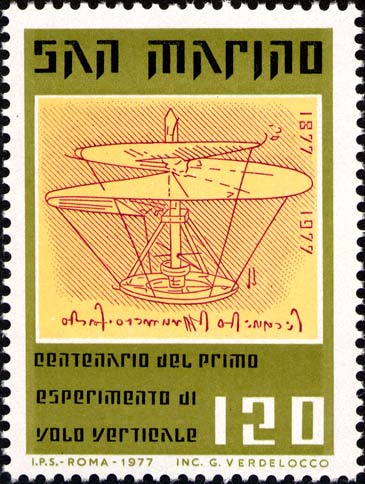 Centenario del primo esperimento di volo verticale - Macchina di Leonardo