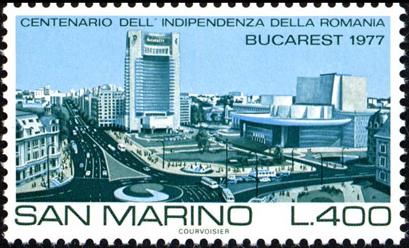 Centenario dell´indipendenza della Romania - Bucarest nel 1977