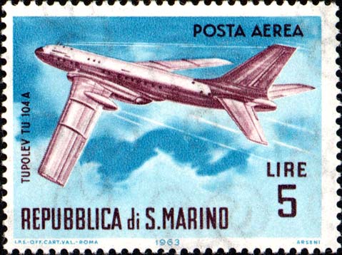 Moderne Flugzeuge - Tupolev TU104A