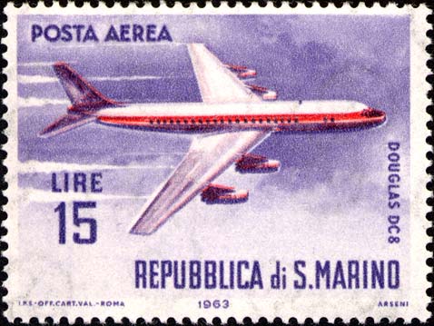 Moderne Flugzeuge - Douglas DC8