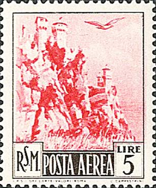 Ansichten von San Marino - Türme von San Marino