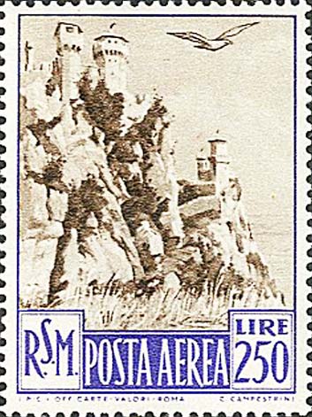 Ansichten von San Marino - Türme von San Marino