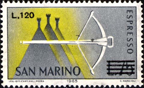 Armbrust - Armbrust und Hügel von San Marino