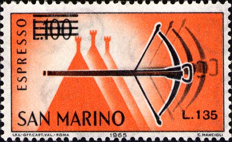 Armbrust - Armbrust und Hügel von San Marino