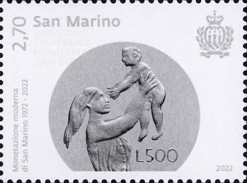 50° anniversario della monetazione moderna di San Marino