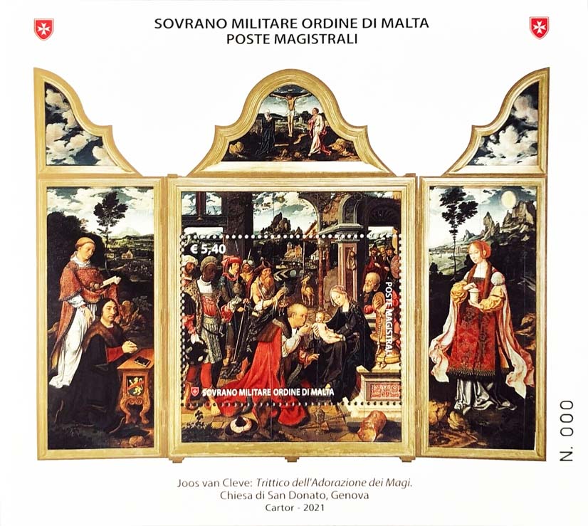 Weihnachten - Triptychon der Anbetung der Heiligen Drei Könige, von Joos van Cleve