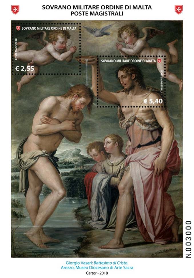 Johannes - Die Taufe Jesu, von Giorgio Vasari