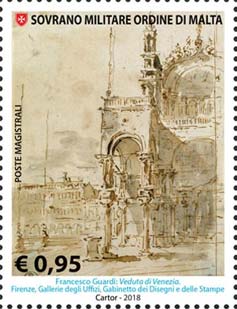Zeichnen in der Kunst - Ansicht von Venedig, Francesco Guardi