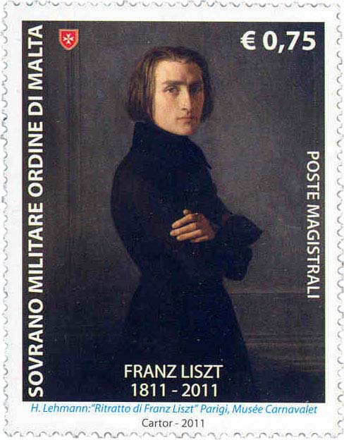 200. Jahrestag der Geburt von Franz Liszt - Franz Liszt, Gemälde von H. Lehmann